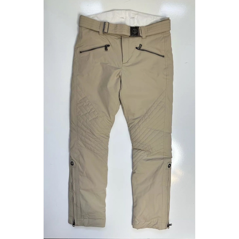 BOGNER Sport Fraenzi Slim Straight Ski Pants / Tan / Women's US 6 Small EU 36